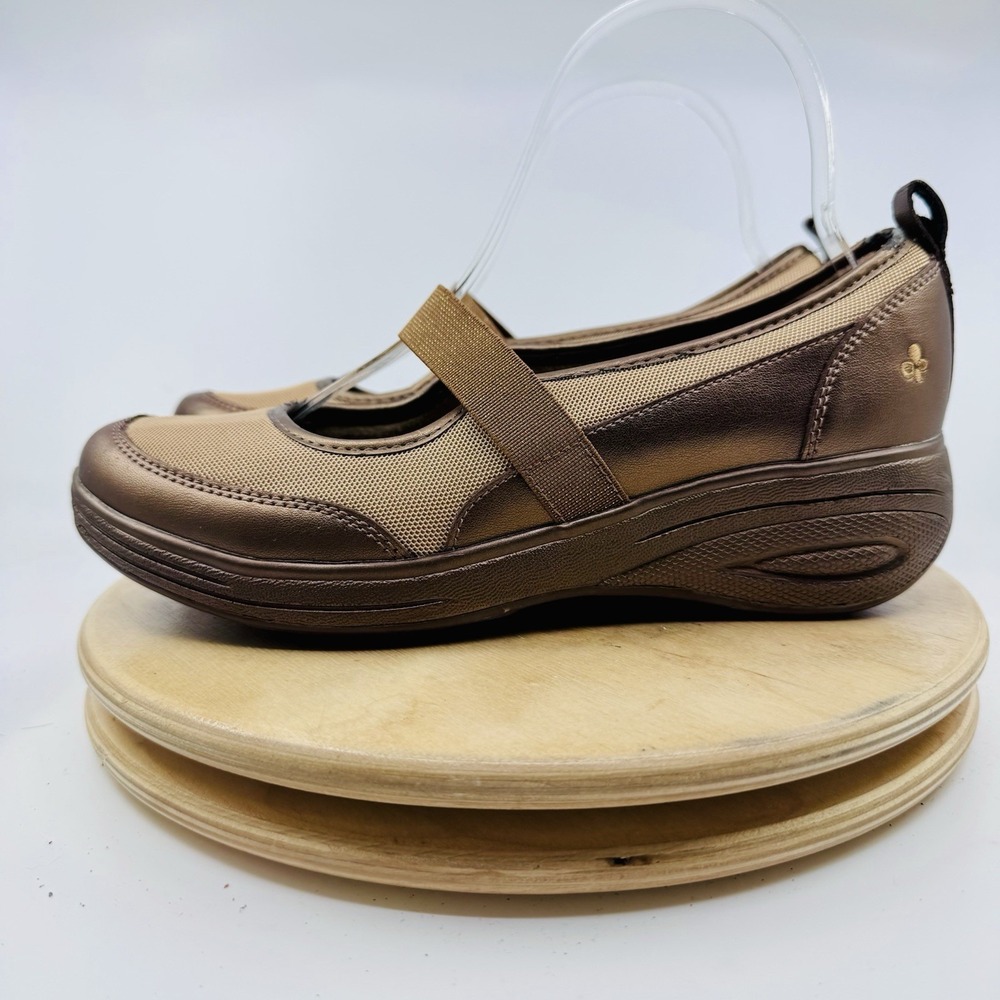 Grasshoppers Get Fit Shoes Women’s 7.5 Brown Mary Jane Walking Comfort